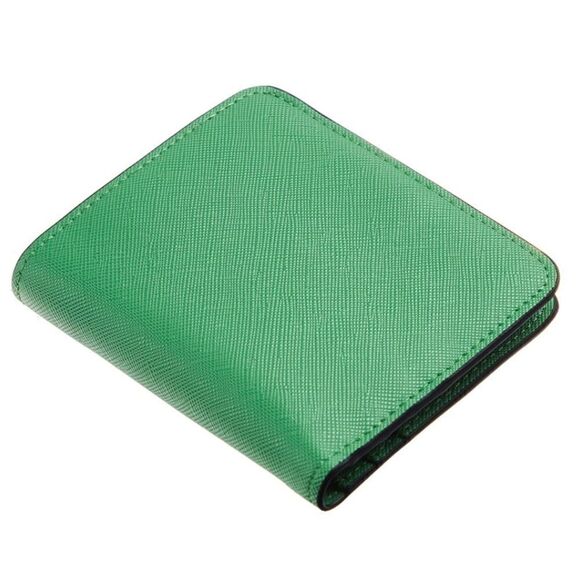 Grassy Green Leather Compact Wallet - Picture 4 of 5